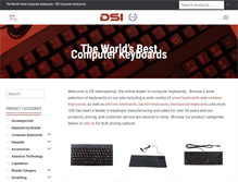 Tablet Screenshot of dsi-keyboards.com
